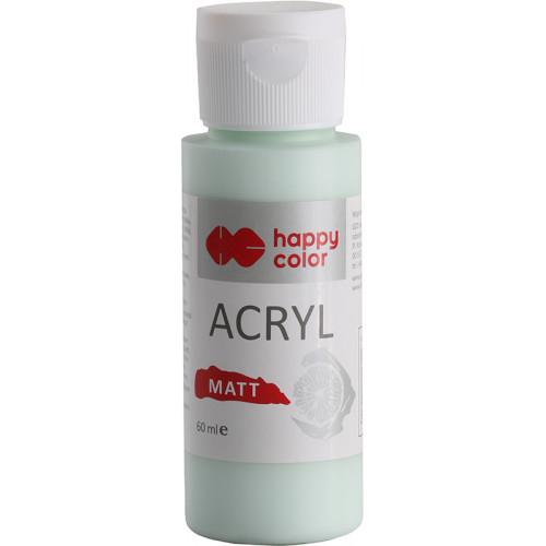 HAPPY COLOR ACRYL MAT/FARBA AKRYLOWA MATOWA 60 ML - DOJRZEWAJĄCA MIĘTA