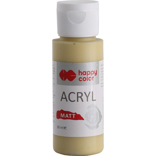 HAPPY COLOR ACRYL MAT/FARBA AKRYLOWA MATOWA 60 ML - DELIKATNA OCHRA
