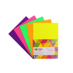 HAPPY COLOR TEKTURA FALISTA A4 5 KOLORÓW 5 ARK FLUO