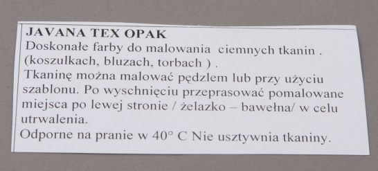 KREUL JAVANA ZESTAW FARB DO JASNYCH I CIEMNYCH TKANIN BASIC SET 6X20 ML