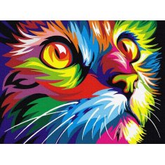 IPICASSO MALOWANIE PO NUMERACH 30X40 KOCIE SPOJRZENIE