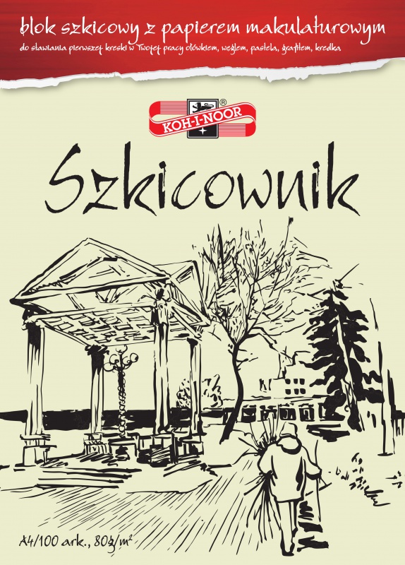 KOH I NOOR BLOK SZKICOWY MAKULATUROWY A4 100K 80G