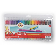 KOH-I-NOOR Flamastry dwustronne 30 kolorów