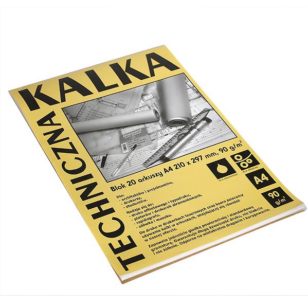 Koh-I-Noor Blok kalki technicznej A4, 10 ark. 90 g