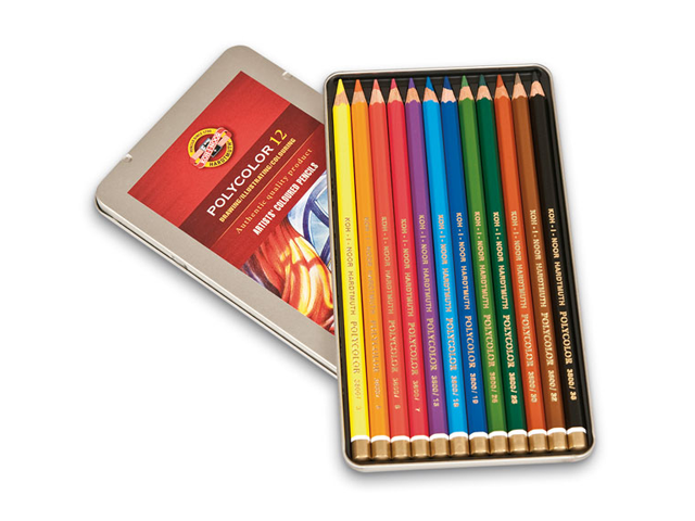 KOH-I-NOOR KREDKI POLYCOLOR 12 SZTUK
