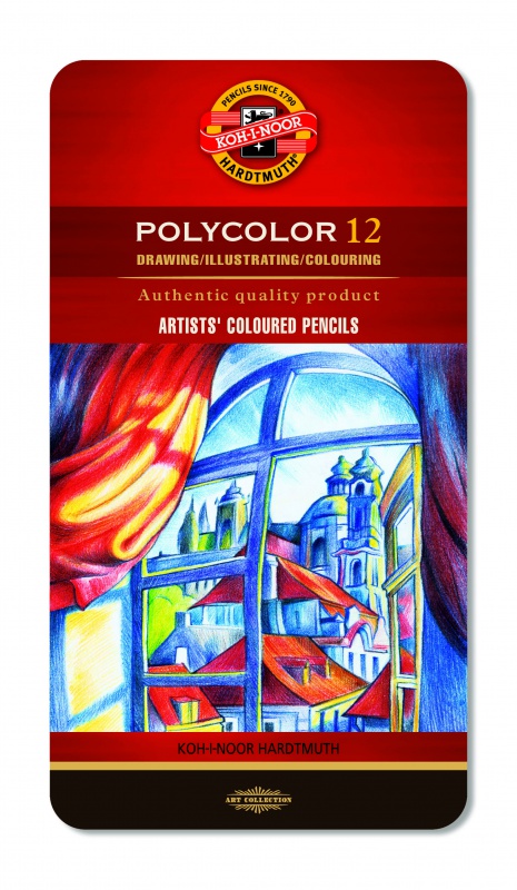 KOH-I-NOOR KREDKI POLYCOLOR 12 SZTUK