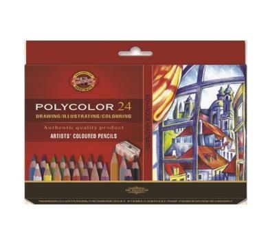 Koh-I-Noor Kredki Polycolor 24 kol. w kartonowym pudełku