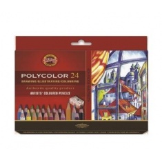Koh-I-Noor Kredki Polycolor 24 kol. w kartonowym pudełku