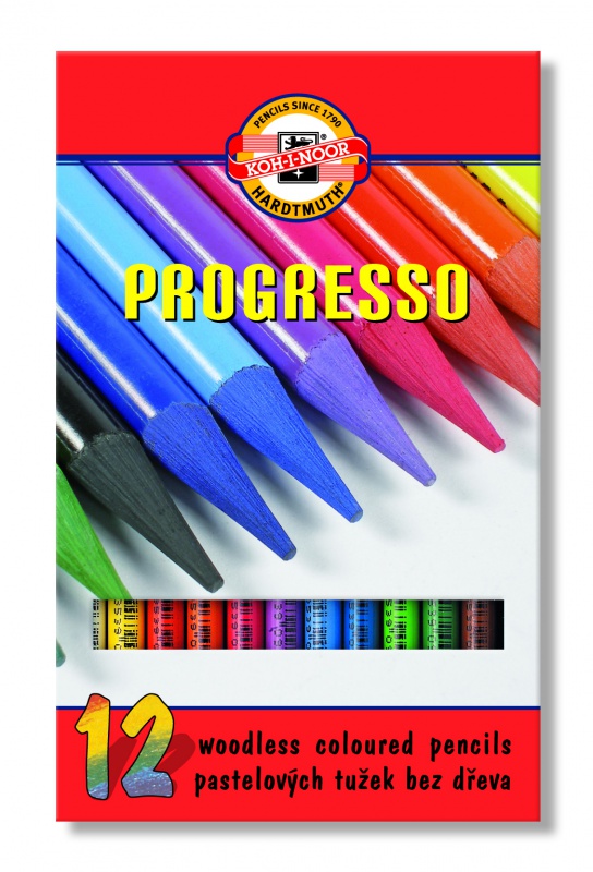 KOH-I-NOOR Kredki Progresso 12 kolorów