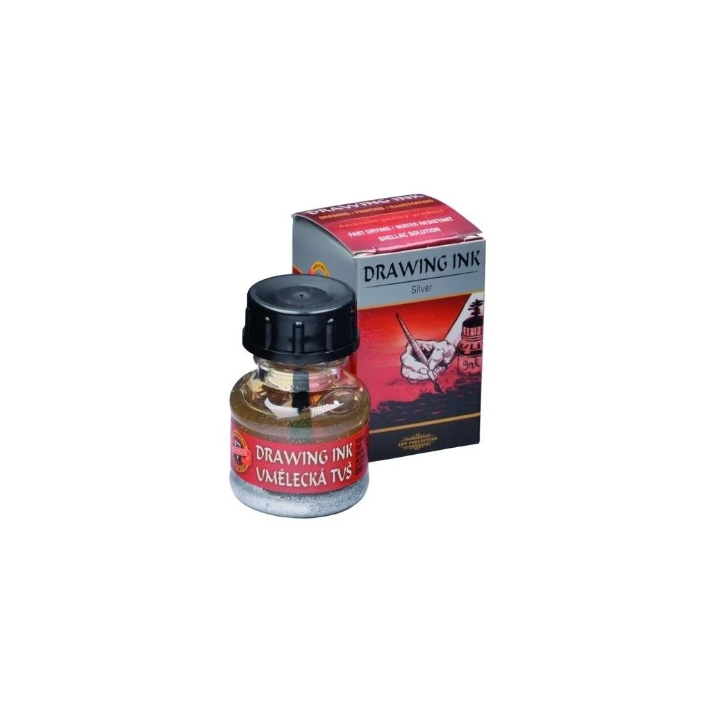 KOH-I-NOOR TUSZ KREŚLARSKI 20g SILVER