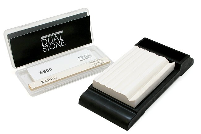 Komplet japońskich osełek DUAL STONE #1500 #4000 #600