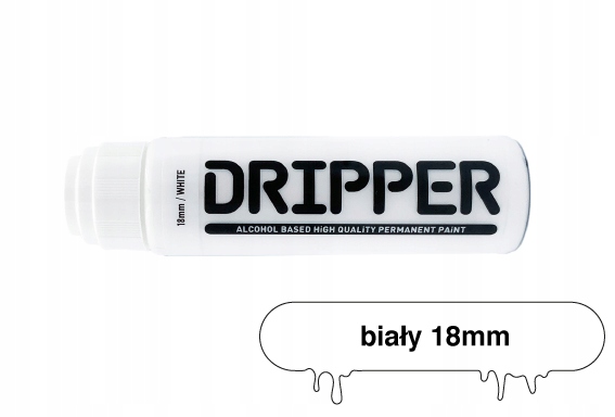 DOPE DRIPPER 18mm WHITE - marker z farbą