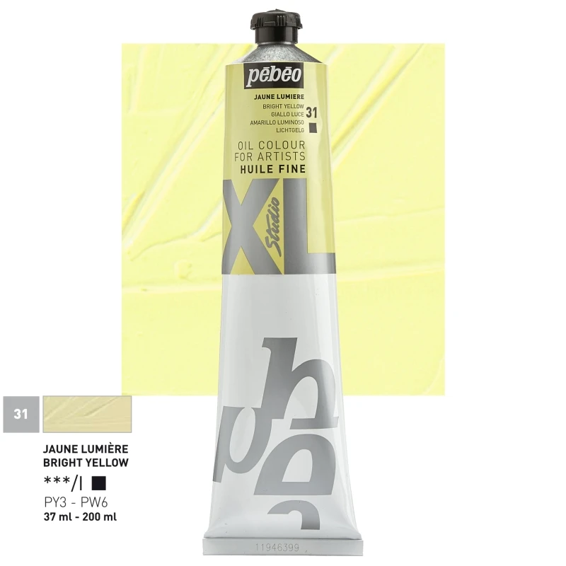Farba Olejna Pebeo XL Fine Oil 200ml 31 Bright Yellow