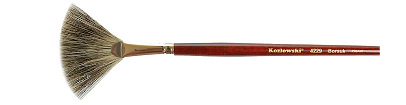KOZŁOWSKI 4229 PĘDZEL WACHLARZ BORSUK NR.10