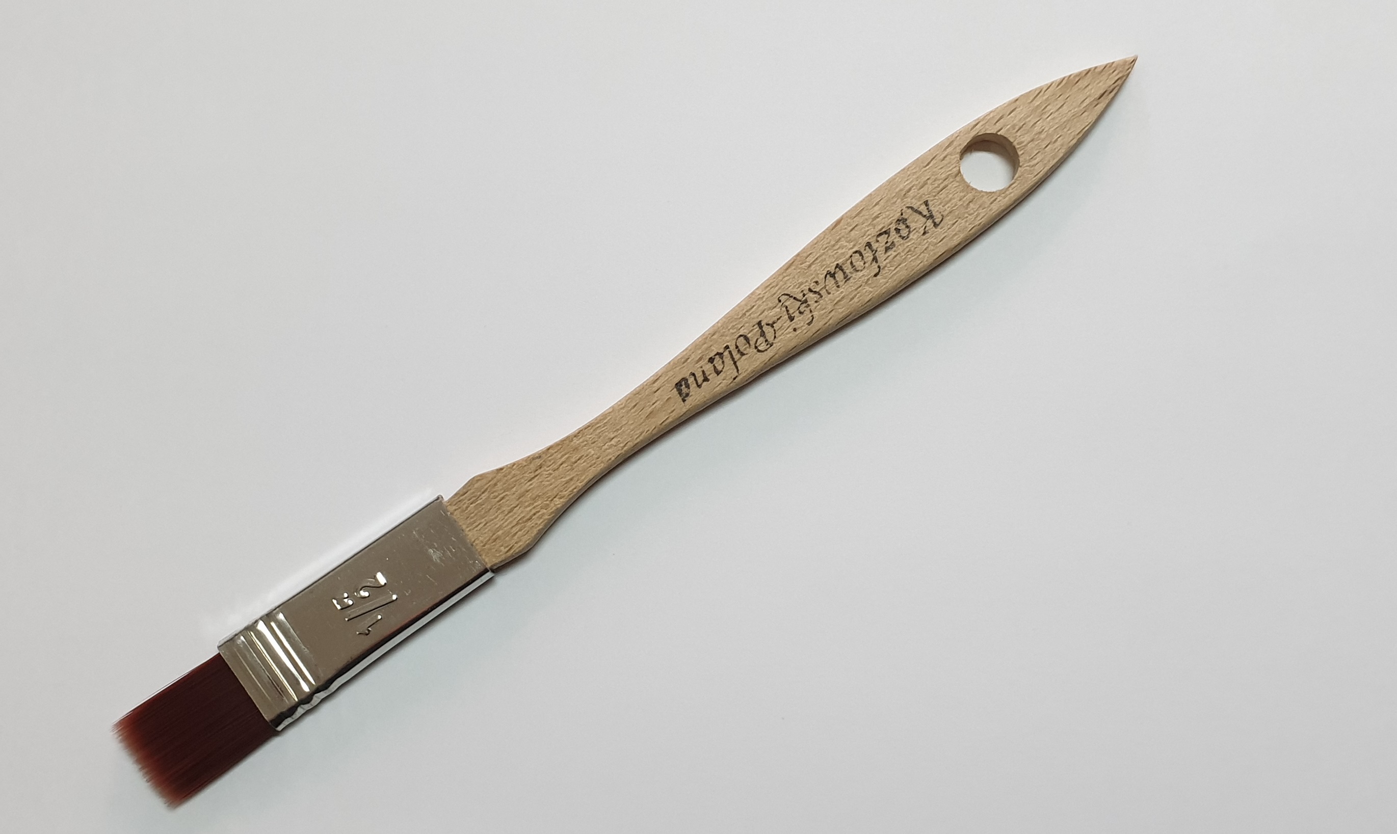 KOZŁOWSKI PĘDZEL PŁASKI NYLON 13MM WINO 0,5