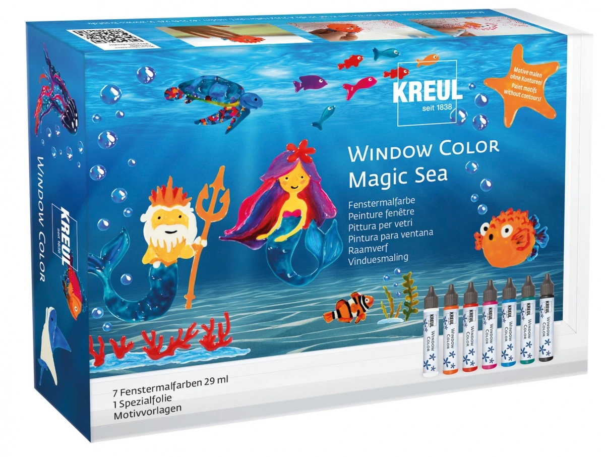 KREUL FARBY WITRAŻOWE ŻELKI MAGIC SEA SET