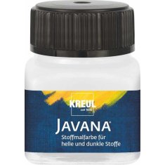 KREUL Javana Opaque – biała 20 ml FARBA DO TKANIN JASNYCH I CIEMNYCH