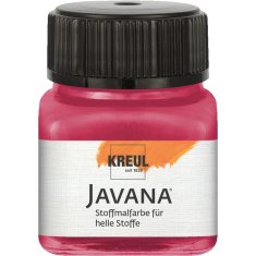 KREUL Javana Textile Color – czerwień rubinowa 20 ml FARBA DO TKANIN JASNYCH
