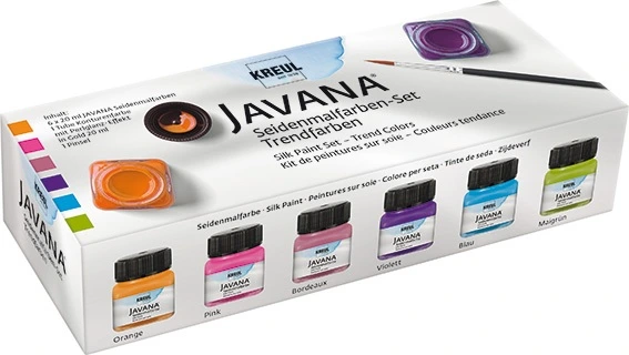 KREUL JAVANA ZESTAW FARB DO JEDWABIU TREND COLORS 6X20ML