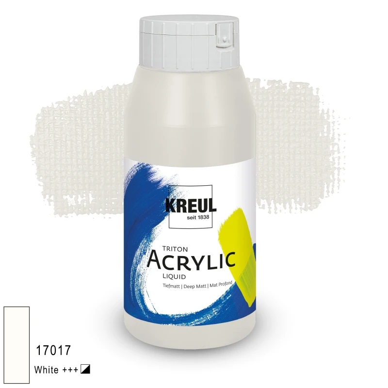 KREUL Triton Acrylic Liquid – biały, 750 ml