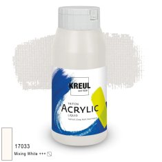 KREUL Triton Acrylic Liquid – biel do mieszania, 750 ml