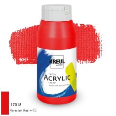 KREUL Triton Acrylic Liquid – czerwień cynobrowa, 750 ml
