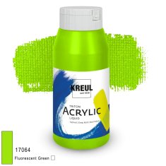 KREUL Triton Acrylic Liquid – fluorescencyjny zielony, 750 ml