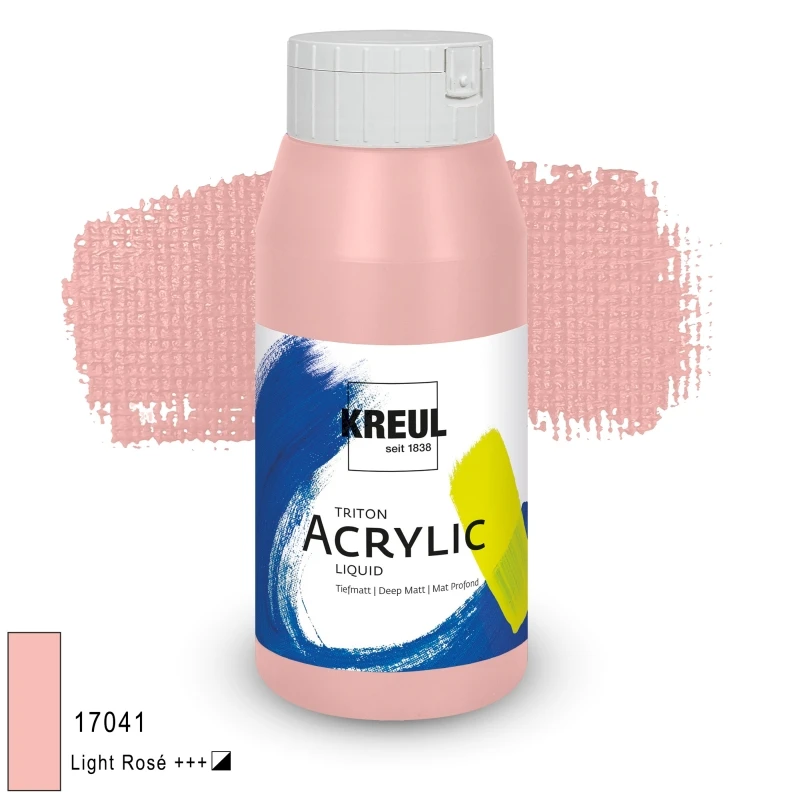 KREUL Triton Acrylic Liquid – jasny róż, 750 ml