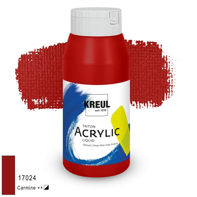 KREUL Triton Acrylic Liquid – karminowy, 750 ml
