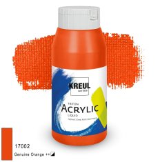 KREUL Triton Acrylic Liquid – pomarańczowy właściwy, 750 ml