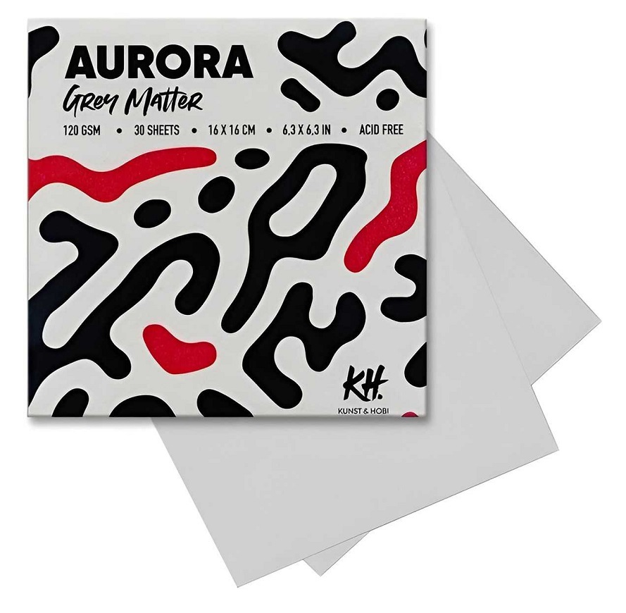 KWADRATOWY SZKICOWNIK AURORA GREY MATTER 120G /30 ARK/ 16X16 CM