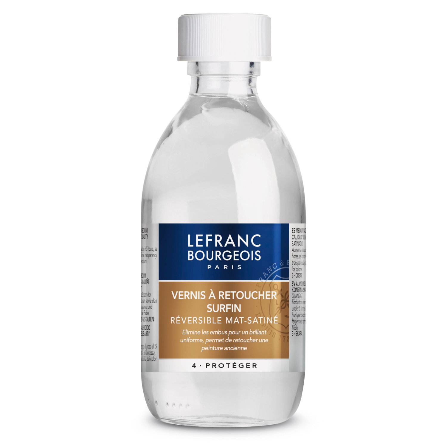 LEFRANC&BOURGEOIS 250ML EXTRA FINE RETOUCHING VARNISH - WERNIKS RETUSZERSKI DO FARB OLEJNYCH I AKRYLOWYCH