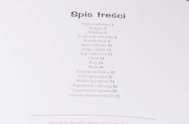 Lekcje rysowania - ANATOMIA RUCHU- ARKADY