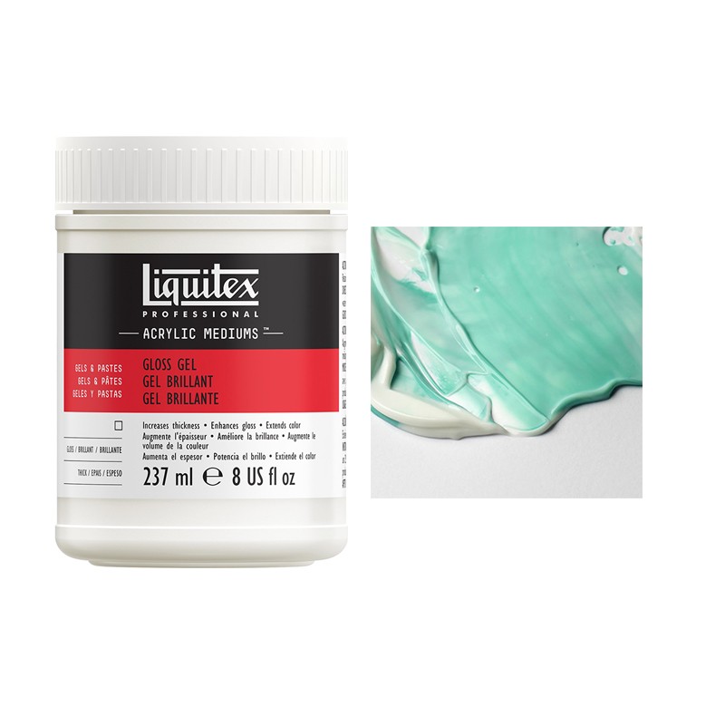 LIQUITEX GLOSS GEL MEDIUM BŁYSZCZĄCE 237ML
