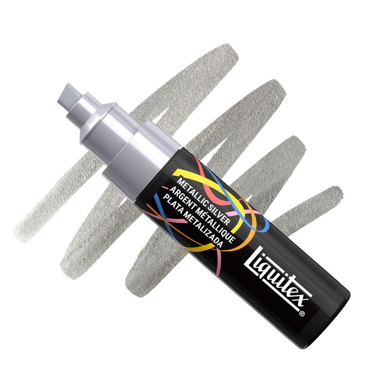 Liquitex Marker Metallic Silver 8 mm – marker akrylowy