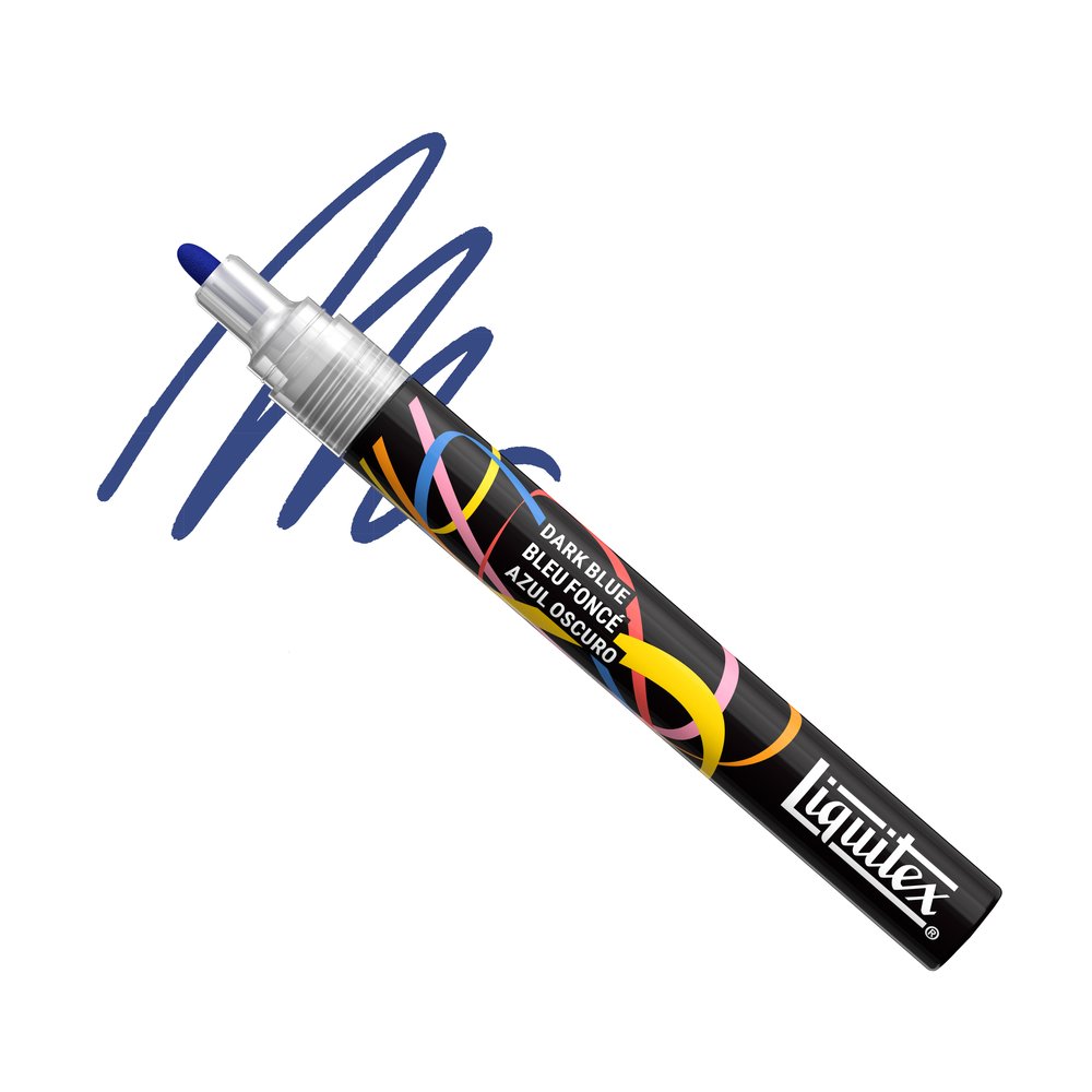 Liquitex Marker Dark Blue 2 mm – marker akrylowy