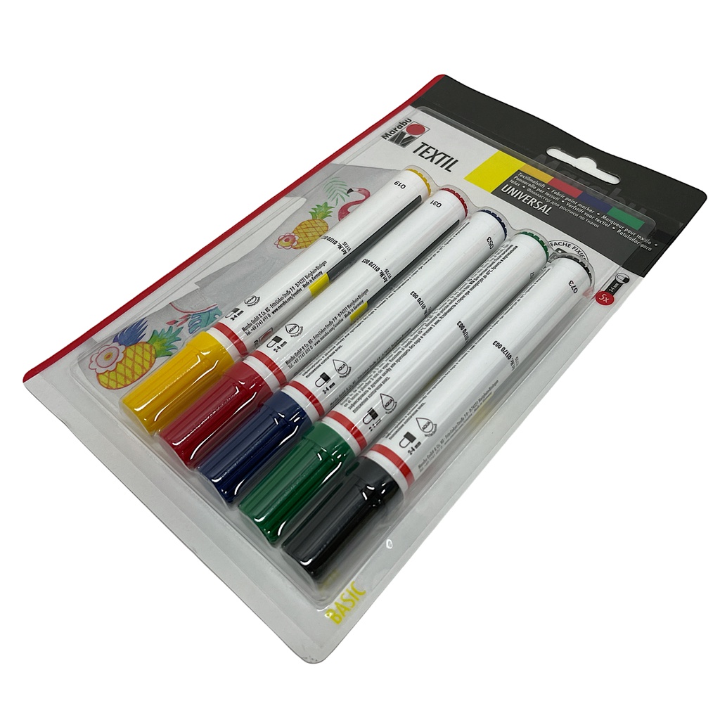 MARABU TEXTIL PAINTER KPL 5 SZT. - MARKERY DO TKANIN