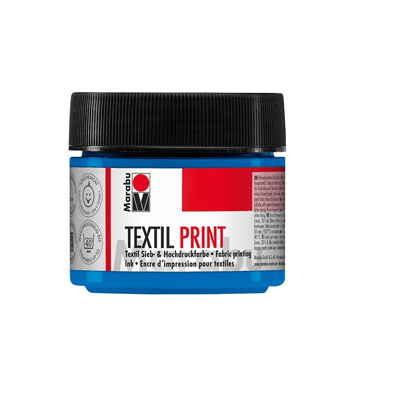 MARABU TEXTIL PRINT 100 ML 956 PRIMARY CYAN - farba do druku na tkaninie