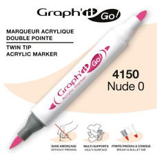 MARKER AKRYLOWY GRAPH\'IT GO Z DWIEMA KOŃCÓWKAMI NR 4150 NUDE 0