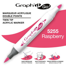 MARKER AKRYLOWY GRAPH\'IT GO Z DWIEMA KOŃCÓWKAMI NR 5255 RASPBERRY