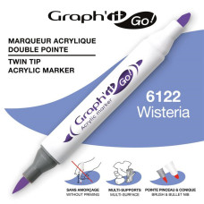 MARKER AKRYLOWY GRAPH\'IT GO Z DWIEMA KOŃCÓWKAMI NR 6122 WISTERIA