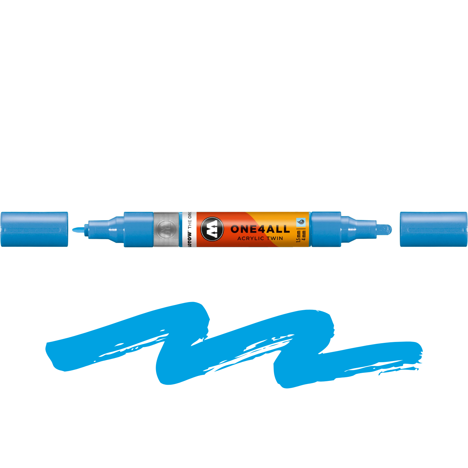 MARKER MOLOTOW ONE4ALL TWIN 1,5/4MM SHOCK BLUE MIDDLE 161