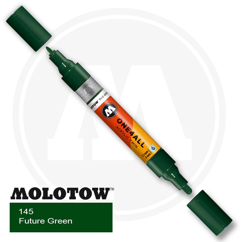 MARKER MOLOTOW ONE4ALL TWIN 1,5/4MM FUTURE GREEN 145