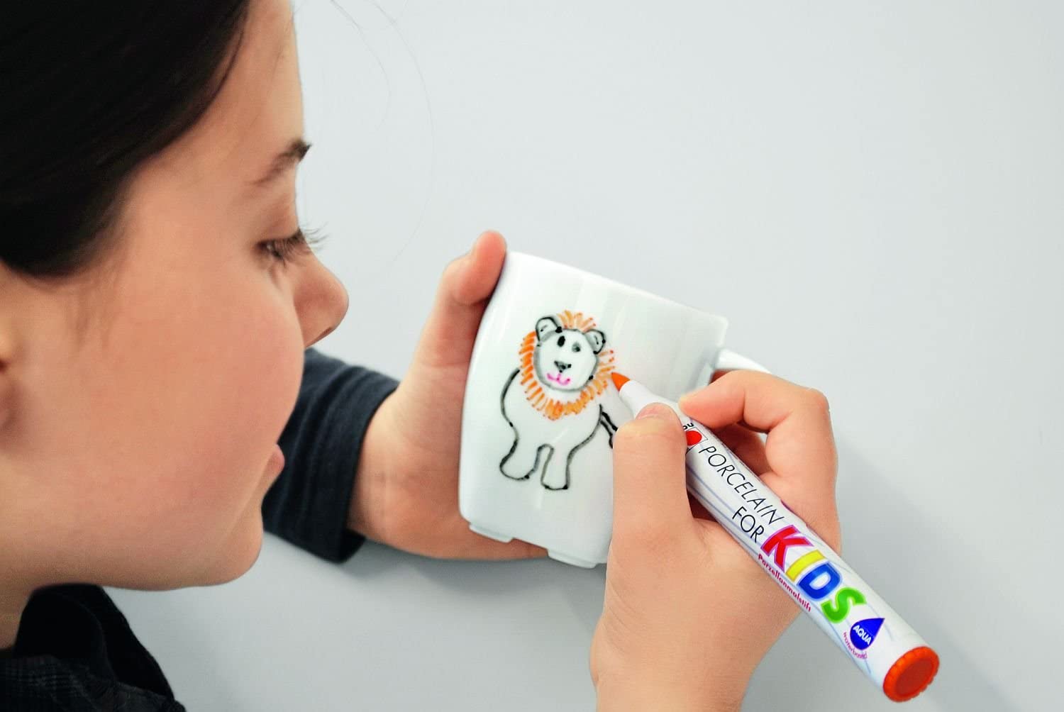 Markery Marabu Porcelain & Glass for Kids kpl. 5 sztuk