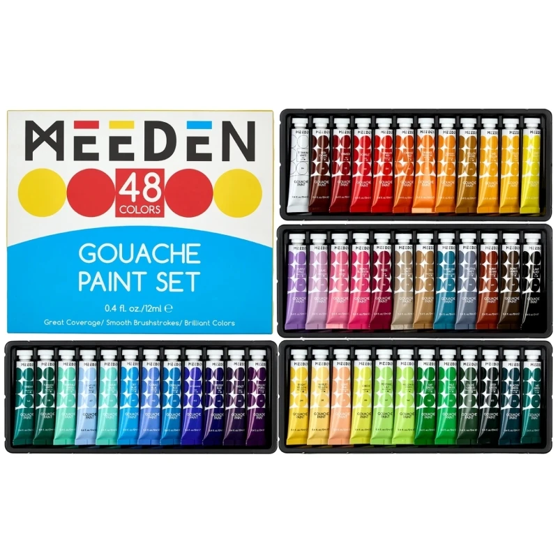 MEEDEN FARBY GWASZE 48x12ML