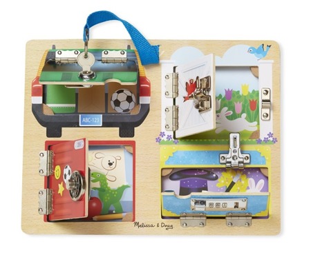 MELISSA&DOUG Drewniana tablica manipulacyjna KLUCZ
