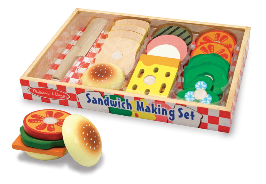 MELISSA&DOUG Drewniane kanapki do krojenia