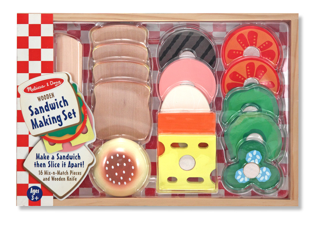 MELISSA&DOUG Drewniane kanapki do krojenia