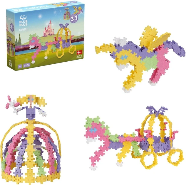 MINI KLOCKI - KLOCKI PLUS PLUS - PASTEL WRÓŻKA 3w1 220 CZĘŚCI