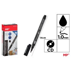 MP MARKER PERMANENTNY PX20 DO PŁYT CD 1MM CZARNY 